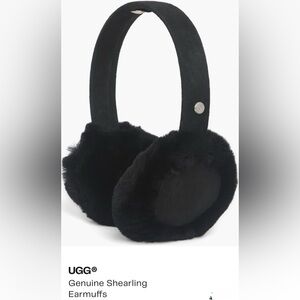 Black Furry Earmuffs